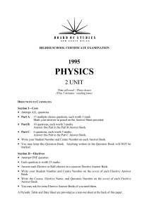 physics - Board of Studies