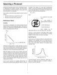 Selecting a Photocell