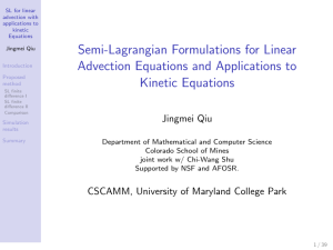 Semi-Lagrangian Formulations for Linear Advection