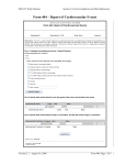 Form 404 – Report of Cardiovascular Events