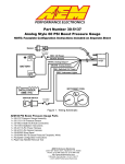 Part Number 30-5137 Analog Style 60 PSI Boost Pressure Gauge