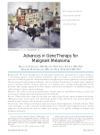 Advances in Gene Therapy for Malignant Melanoma