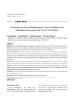 Elevated Serum Lactate Dehydrogenase Values