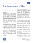 The Measurement of Silica