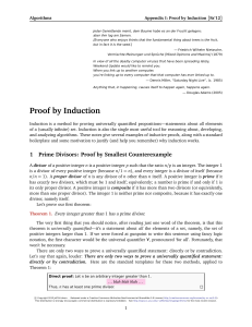 Proof by Induction