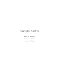 Regression Analysis - UF-Stat