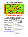 Cool Math Newsletter