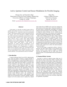 Active Aperture Control and Sensor Modulation for Flexible Imaging