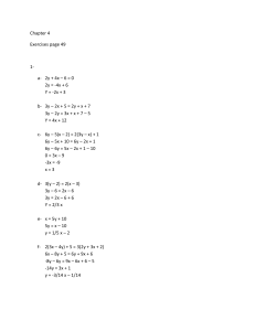 2y + 4x – 6 = 0 2y = -4x + 6 Y = -2x + 3 b