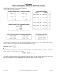 Trigonometry Notes on Introduction to Simplifying and Proving