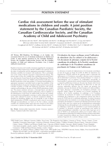 Cardiac risk assessment before the use of stimulant medications in