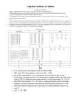 Second Grade Using Base Ten Pieces