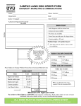 Campus Lawn Sign Order Form