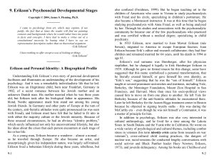 9. Erikson`s Psychosocial Developmental Stages