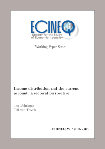 Income distribution and the current account: a sectoral