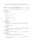 Chemistry Notes: Extensive vs. Intensive Properties, Chemical