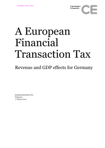 A European Financial Transaction Tax