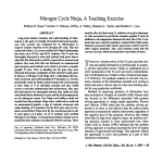 (1997) Nitrogen Cycle Ninja, a Teaching Exercise (JNRLSE)