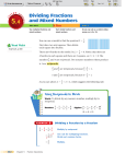 Dividing Fractions and Mixed Numbers