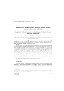 Seroprevalence and potential risk factors of Neospora caninum