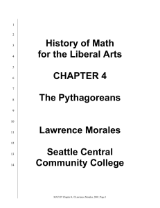 Babylonian Mathematics - Seattle Central College
