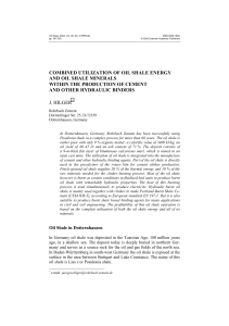 Combined utilization of oil shale energy and oil shale minerals