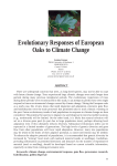 Evolutionary Responses of European Oaks to Climate Change