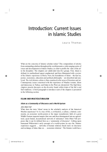 Introduction: Current Issues in Islamic Studies