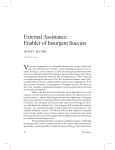 External Assistance: Enabler of Insurgent Success