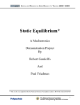 Static Equilibrium - NYU Tandon School of Engineering