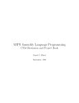 MIPS Assembly Language Programming