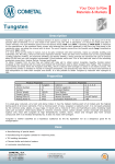 Tungsten - Cometal S.A.