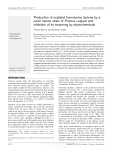 Production of acylated homoserine lactone by a novel marine strain