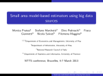 Small area model-based estimators using big data sources