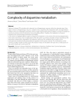Complexity of dopamine metabolism | Cell Communication and