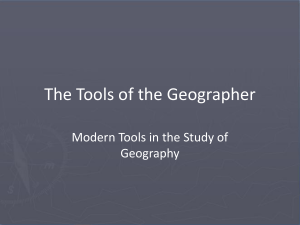 The Tools of the Geographer