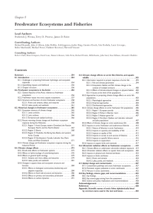 Freshwater Ecosystems and Fisheries