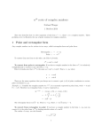 nth roots of complex numbers