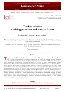 Treeline advance – driving processes and adverse factors