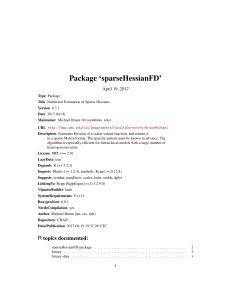 Package `sparseHessianFD`