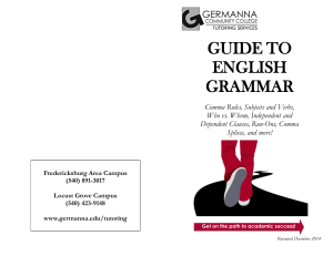 GUIDE TO ENGLISH GRAMMAR