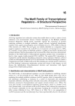 The MarR Family of Transcriptional Regulators – A