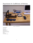 Experiment 6: Coefficients of Friction