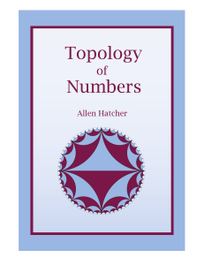 Topology of numbers