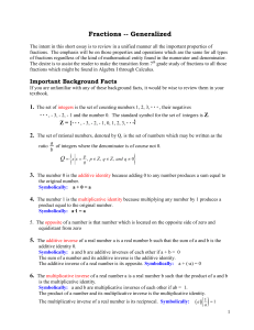 Fractions - DrDelMath