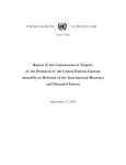 Report of the Commission of Experts of the President of the United