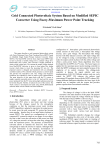 Grid Connected Photovoltaic System Based on Modified SEPIC