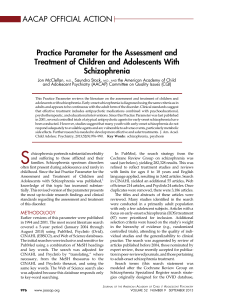 Practice Parameter for the Assessment and Treatment of