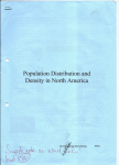 Population Distribution and Density in North America