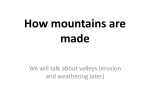 How mountains are made